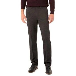 Liverpool Men's Size 38x30 Black Pin Dot Saville Slim Fit Knit Dress Pants